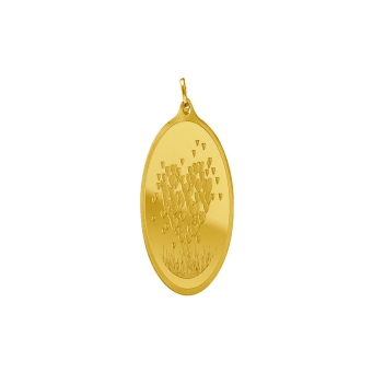 Minted Bar - Pendant Gold