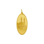 999.9 Gold Oval Pendant - 5 grams