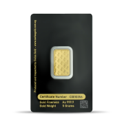 999.9 Swiss Gold Minted Bar -5 grams
